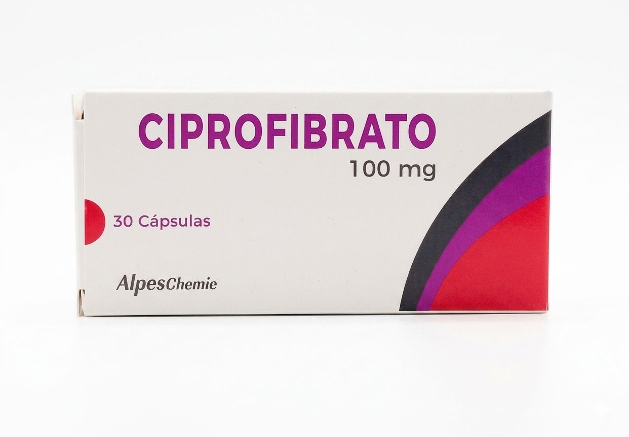Ciprofibrato 100 mg x 30 cápsulas AlpesChemie